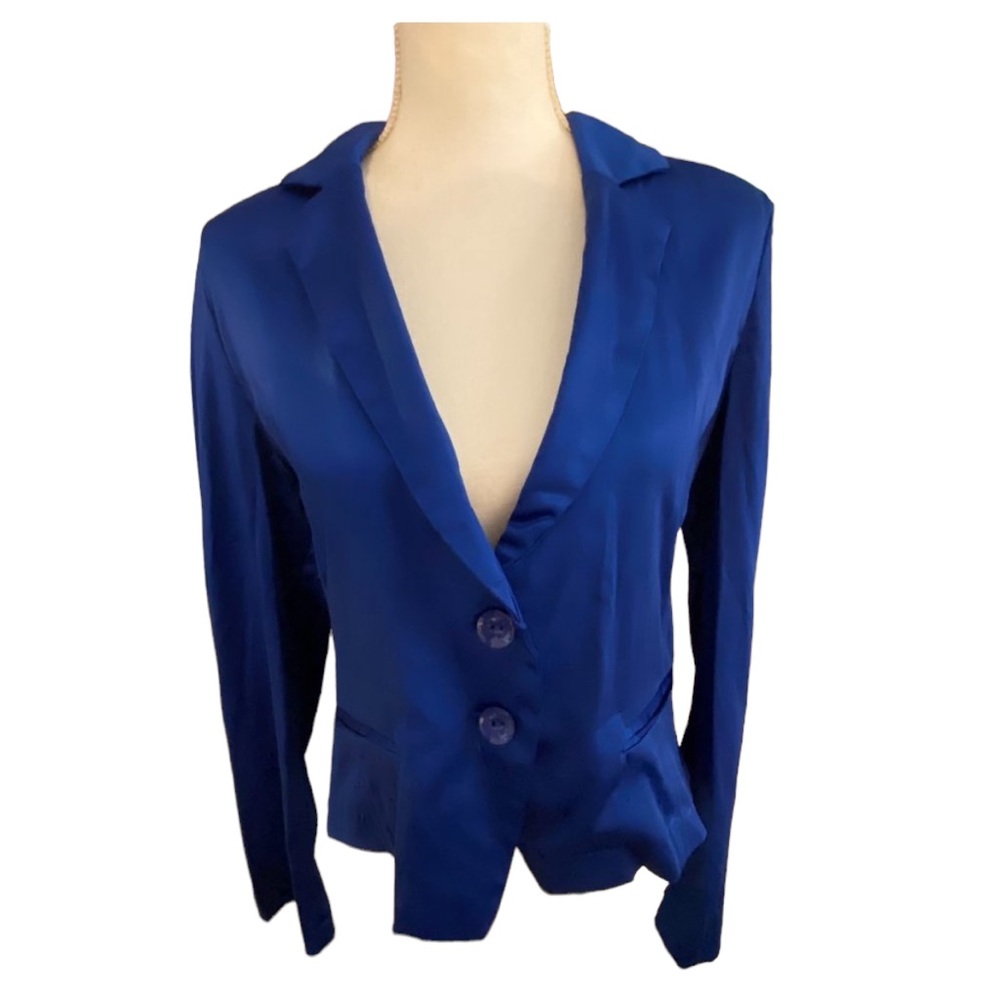 Dots blue blazer jacket